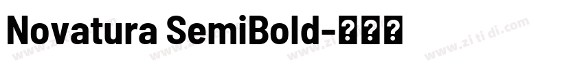 Novatura SemiBold字体转换